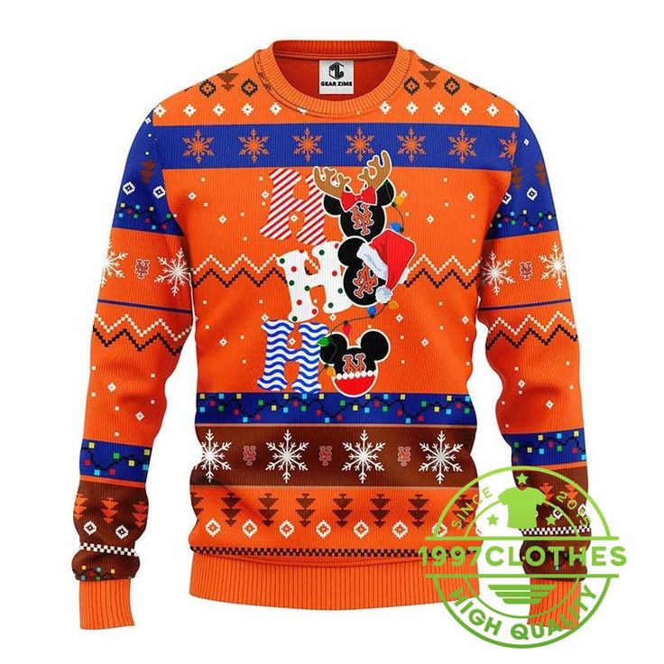 New York Mets Hohoho Ugly Christmas Sweater